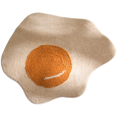 Tapete Absorbente Antideslizante Diseño Huevo Frito para Baño - Image 4
