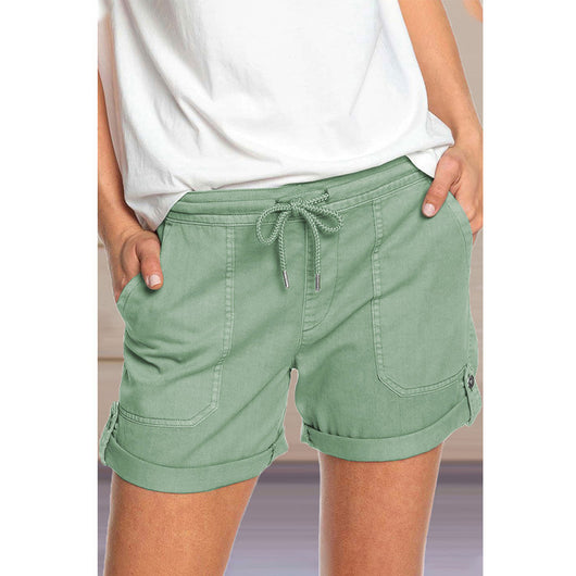 Shorts Casuales de Verano con Cordones y Corte Recto - Image 5