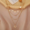 Collar Multicapa con Colgante de Estrella de Cinco Puntas