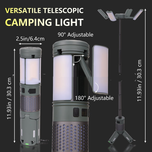 Linterna Camping Telescópica Recargable con Luz de Ambiente - Image 7