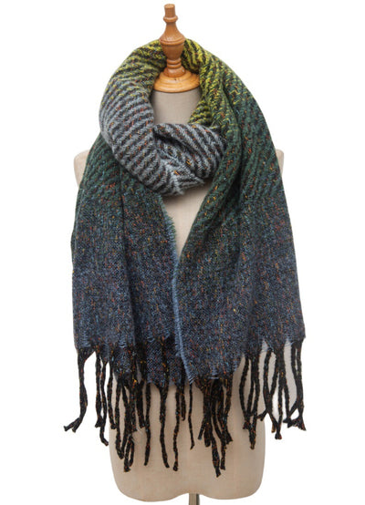 Chal Degradado con Borlas para Mujer - Estilo Europeo y Americano - Image 17