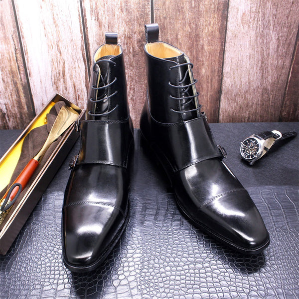 Botas Altas de Cuero Genuino para Hombre - Estilo Premium
