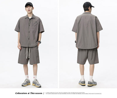 Conjunto de Dos Piezas: Shorts y Camisa Suelta de Cáñamo Transpirable - Image 22