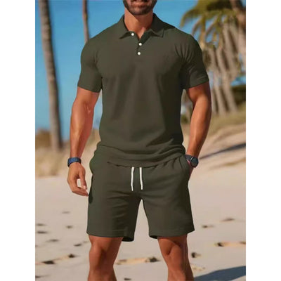 Conjunto Polo y Shorts Deportivo Slim Fit para Hombre - Perfecto para Verano - Image 4