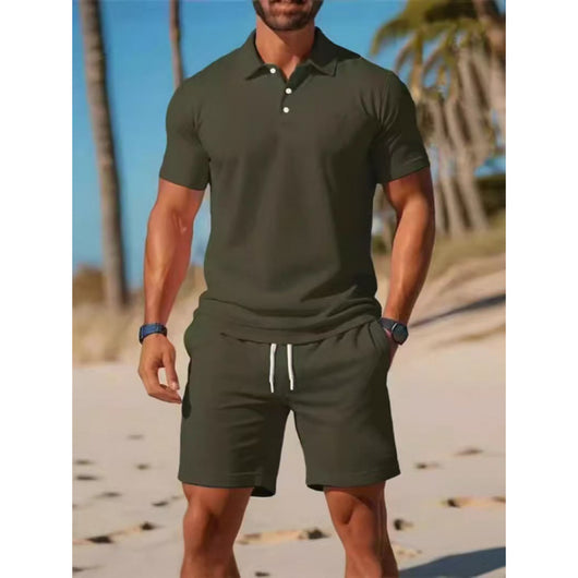 Conjunto Polo y Shorts Deportivo Slim Fit para Hombre - Perfecto para Verano - Image 4