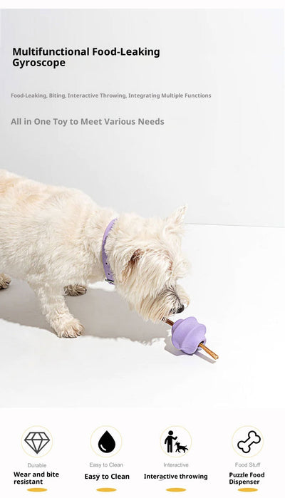 Pink star-shaped natural rubber pet food dispensing toy for engaging pets during feeding. - Image 13