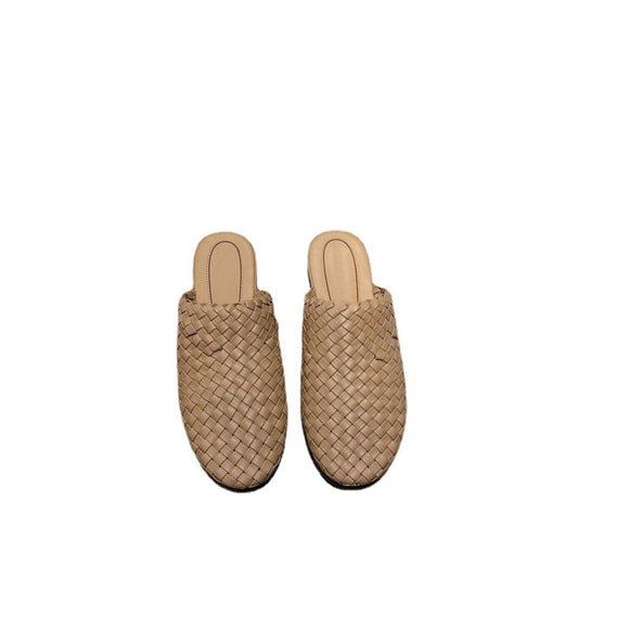 Pantuflas Tejidas de Lana de Oveja con Puntera Reforzada