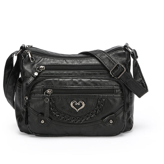 Bolso Mensajero Mujer Grande Multi-bolsillos Capacidad Premium - Image 6