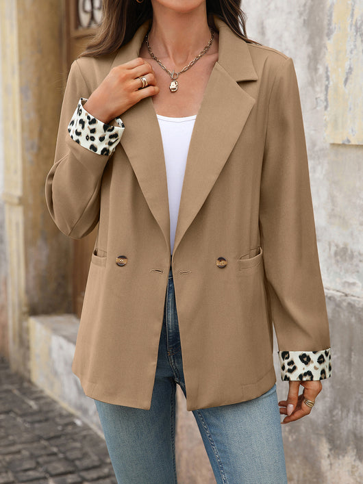 Blazer Leopardo con Costuras Decorativas para Mujer - Image 17