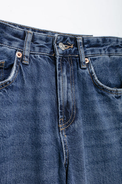 Pantalón Vaquero Cintura Media Pierna Recta Ancho - Image 7