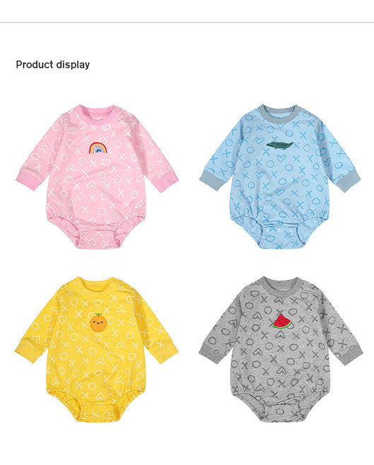 Pijama Enterizo para Bebé con Diseño Triangular - Manga Larga Primavera y Otoño - Image 8