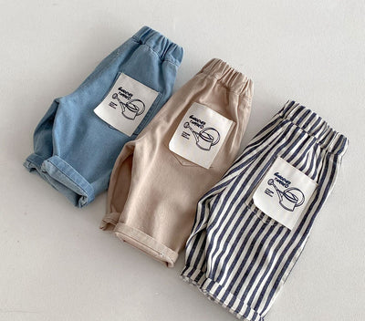 Pantalones Casuales para Niño con Estampado de Rayas Estilo Japonés - Image 12