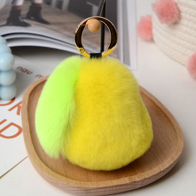 Llavero de Coche con Cabello Real Pera Verde - Regalo Especial para Mujer - Image 6