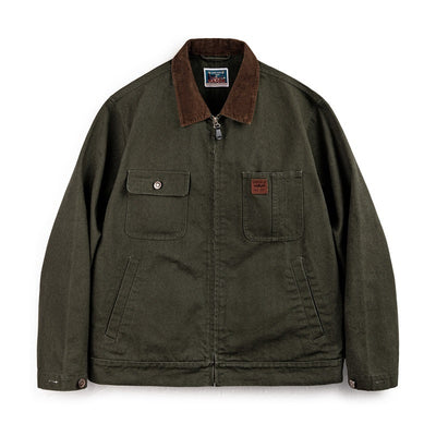 Chaqueta Detroit de Lona Pesada Estilo Retro - Abrigo Safari Corto Resistente - Image 5