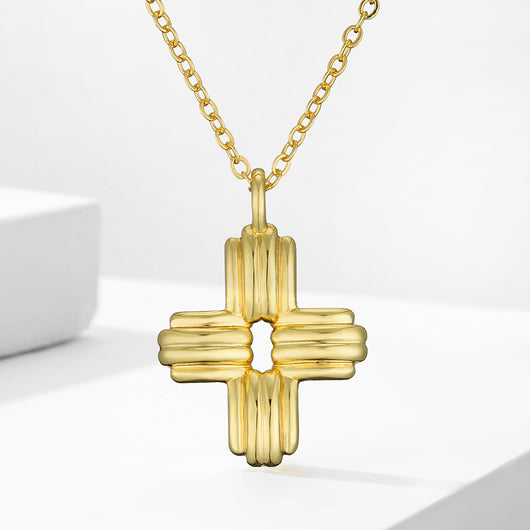 Juego de Collar y Aretes Cruz Diseño Exclusivo para Mayorista - Image 3