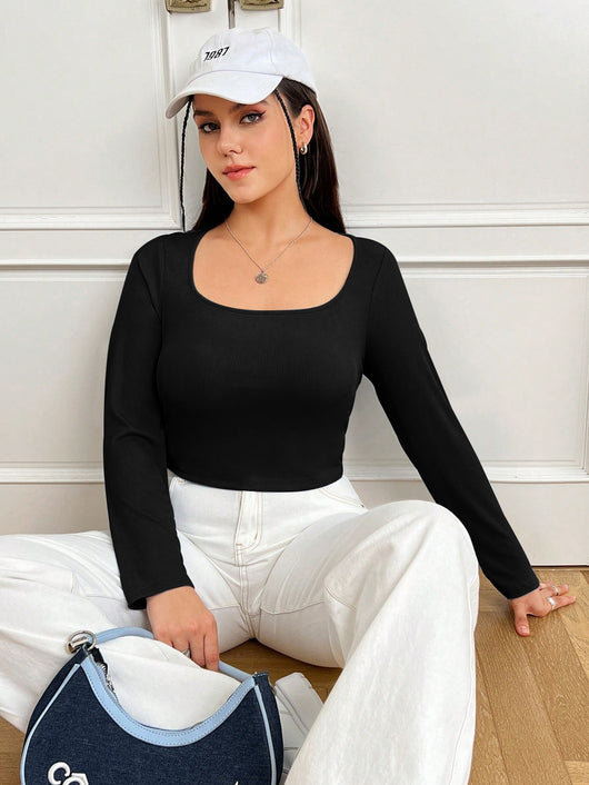 Blusa Elegante Ajustada de Manga Larga Efecto Reductor - Image 8