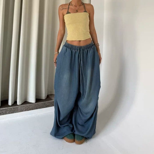 Jeans Vintage Cintura Alta Pierna Ancha Suelta - Image 3