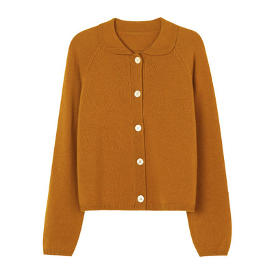 Cardigan Tejido Blanco Cuello Solapa Oversized - Image 20
