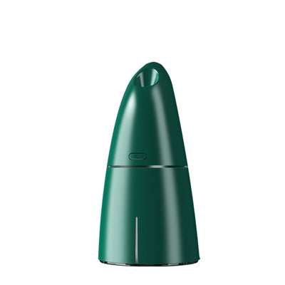 Red columnar USB mini humidifier with a power button and top mist outlet, designed for small spaces. - Image 13