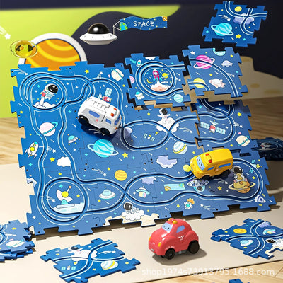 Auto de Carreras Educativo DIY con Ensamblaje y Motor Eléctrico