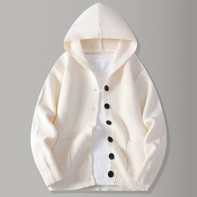 Cardigan de Punto con Solapa para Hombre - Estilo Moderno y Versátil - Image 7
