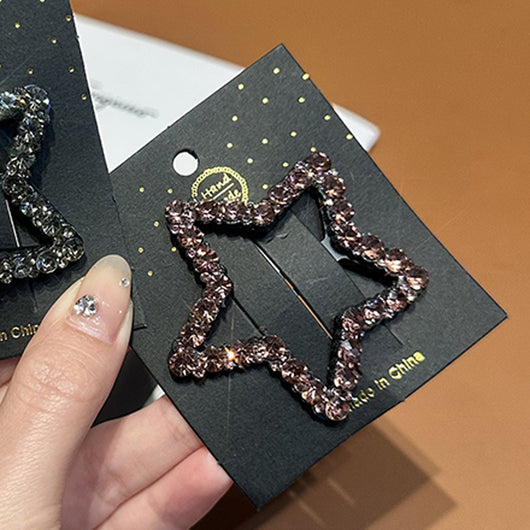 Pasador de Estrella con Cristales - Accesorio Elegante para Cabello - Image 9