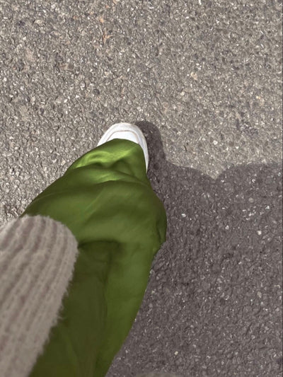 Traje Pantalón Premium Diseño Francés Verde Drapeado - Image 7