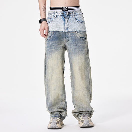 Pantalones Denim Rectos Oversize para Hombre - Image 5