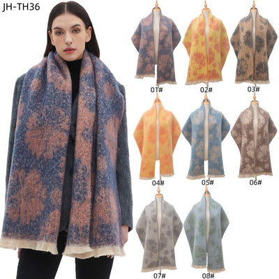 Bufanda Corta Estampado Jacquard para Hombre y Mujer - Otoño e Invierno