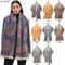 Bufanda Corta Estampado Jacquard para Hombre y Mujer - Otoño e Invierno