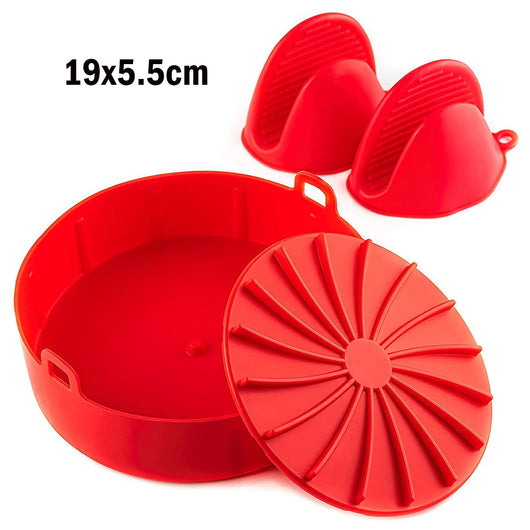 Set Completo de Moldes de Silicona para Freidora, Bandeja y Guante Térmico - Image 5
