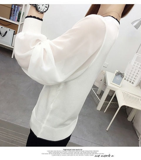 Blusa Térmica de Seda de Hielo Tejida Manga Larga Cuello Redondo - Image 17