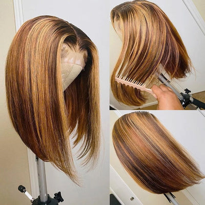 Peluca Bob T Shape con Cabello Natural Color Piano - Image 6