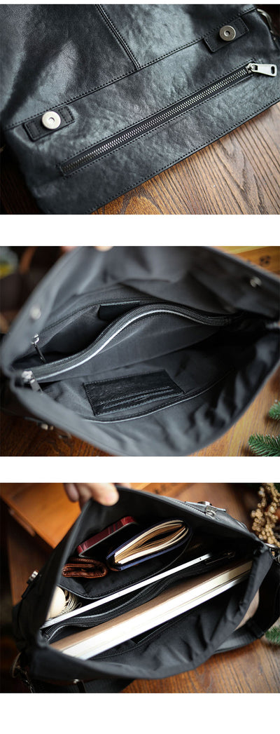 Bolsa de Cuero para Documentos A4 - Maletín Profesional con Bandolera - Image 13