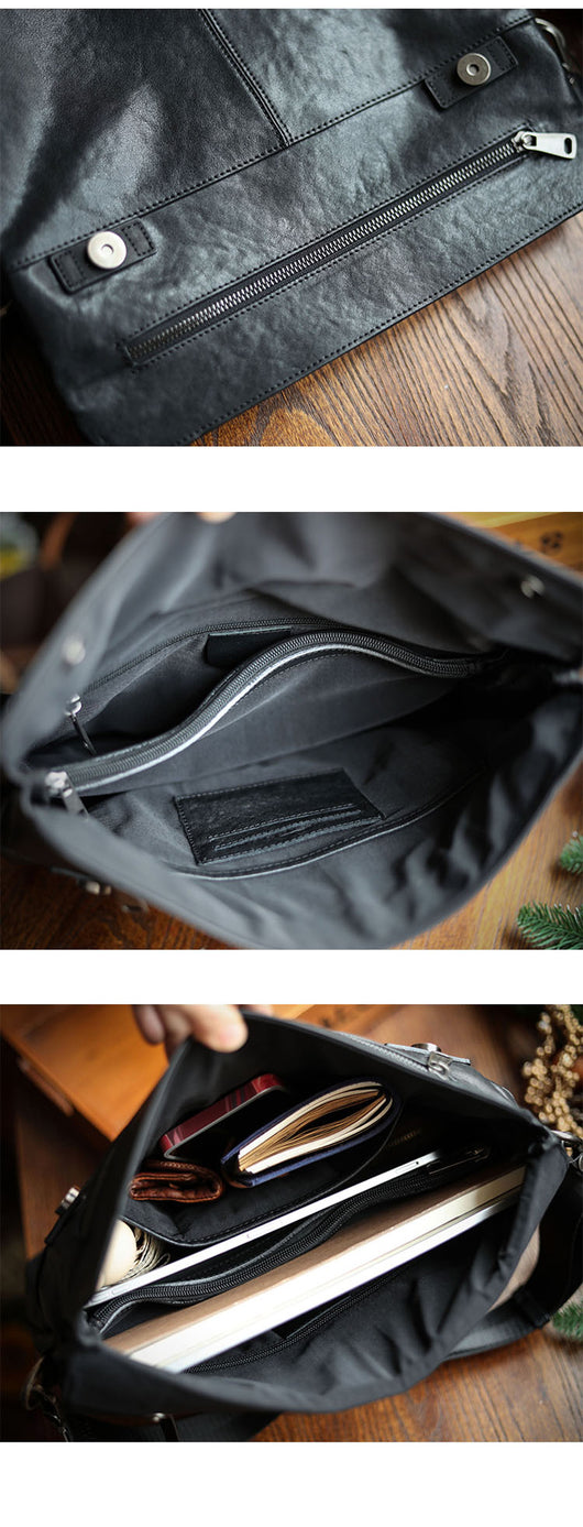 Bolsa de Cuero para Documentos A4 - Maletín Profesional con Bandolera - Image 13