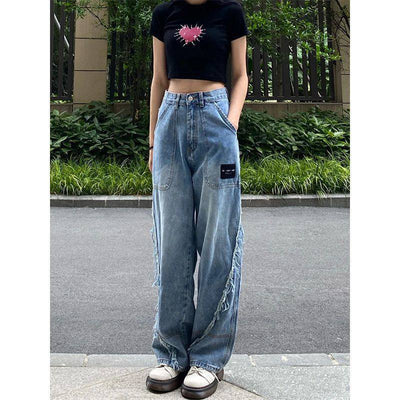 Jeans Rectos de Talle Alto para Mujer - Diseño Moderno y Versátil - Image 3