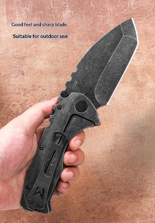 Cuchillo Táctico Plegable de Acero Reforzado para Aventuras al Aire Libre - Image 10