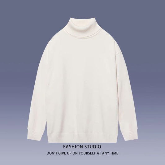 Suéter Cuello Alto Minimalista para Estudiantes