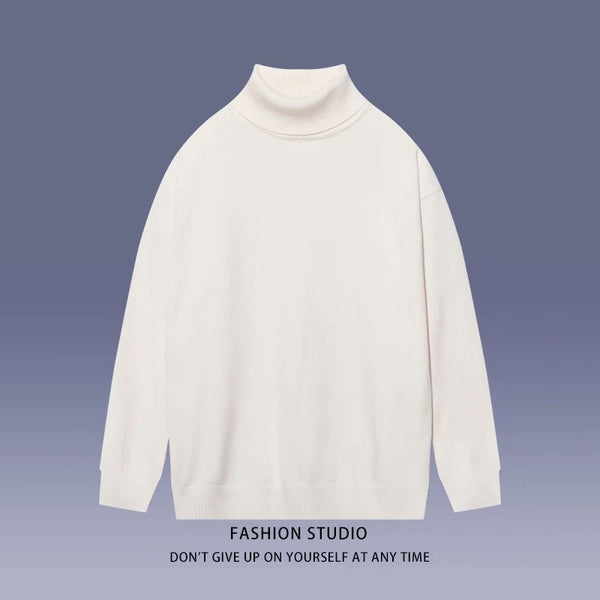 Suéter Cuello Alto Minimalista para Estudiantes