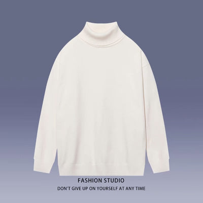Suéter Cuello Alto Minimalista para Estudiantes