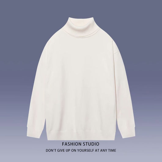 Suéter Cuello Alto Minimalista para Estudiantes