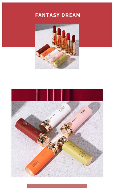 Kit de 5 Labiales Macaron Diamond Velvet - Colores Intensos y Larga Duración - Image 6