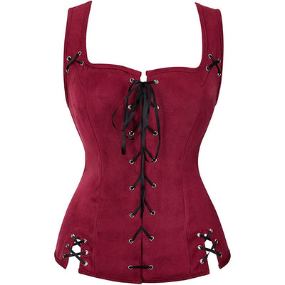 Blusa de Gamuza con Cordones para Mujer - Image 5
