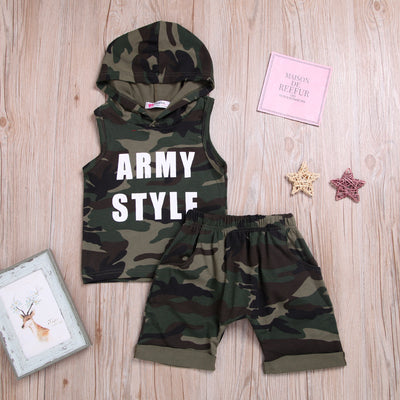 Traje sin Mangas con Capucha para Niño - Diseño Camuflaje - Image 4