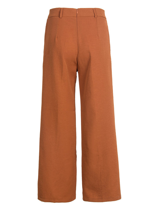 Pantalón Cropped Cintura Alta con Tirantes y Pierna Ancha - Image 14