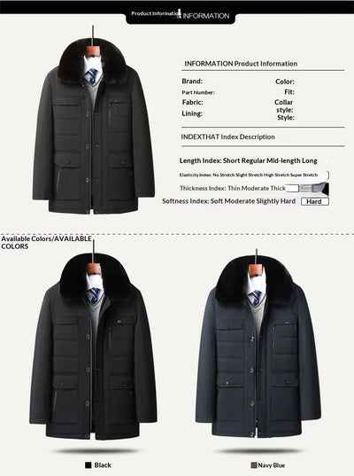 Chaqueta de Lana de Cordero para Hombre Maduro - Image 8