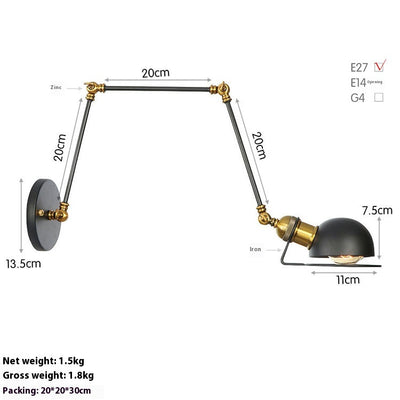 Lámpara LED de Pared Articulada para Estudio y Dormitorio - Image 30