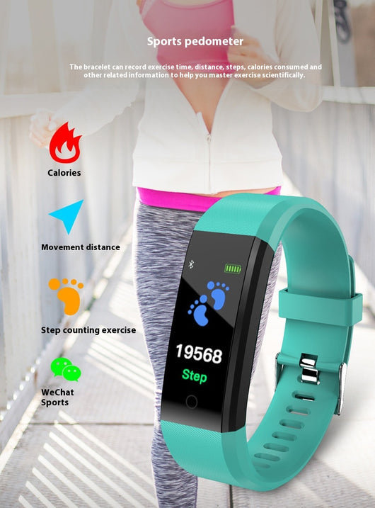 Pulsera Deportiva Inteligente Monitor de Presión Arterial y Frecuencia Cardíaca - Image 12