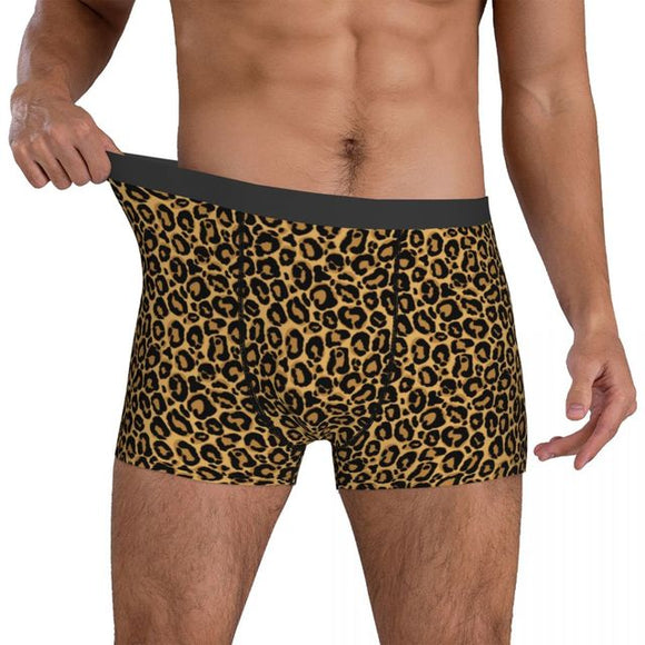 Ropa Interior Estampado Leopardo Negro Audaz