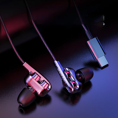 Auriculares Gaming In-Ear D4 Quad-Core con Doble Bobina Móvil - Image 6